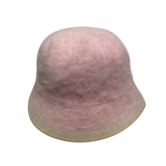 Angora Bucket Hat Light Pink Womens Cap Fur - Picture 2 of 7